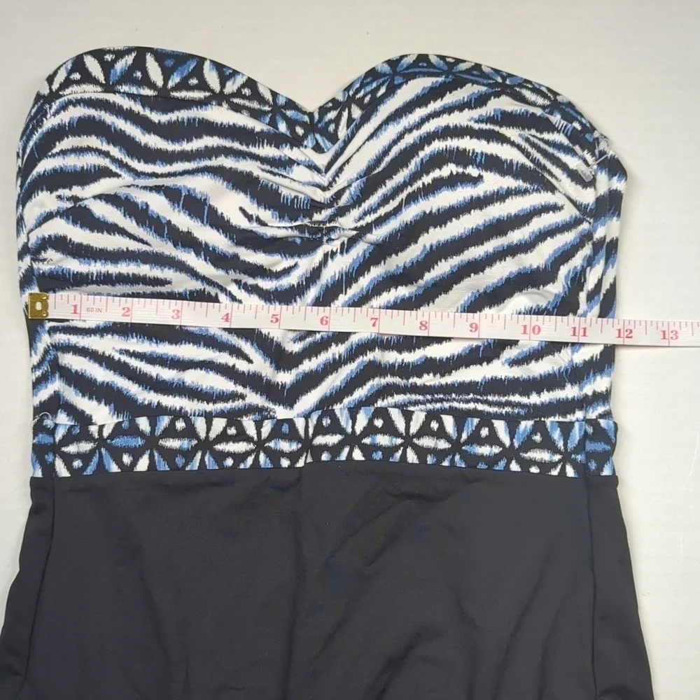 Tommy Bahama Zanzibar Bandeau One Piece Swimsuit Size 4